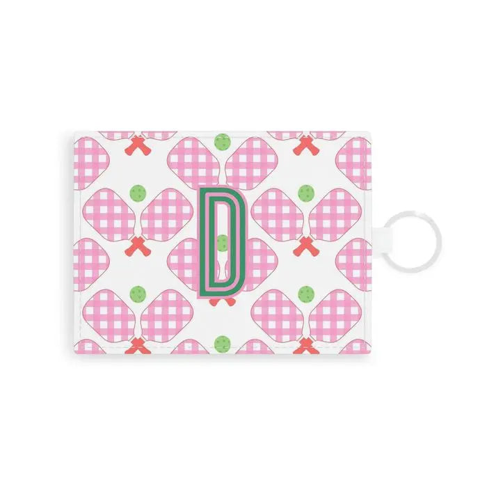 Pickleball Single Initial Card Case CB Studio