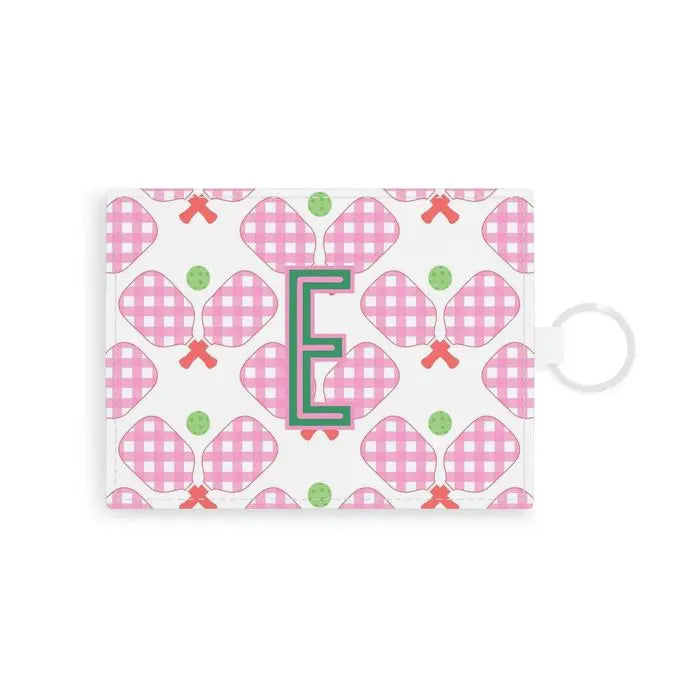 Pickleball Single Initial Card Case CB Studio