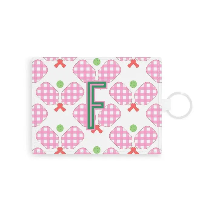 Pickleball Single Initial Card Case CB Studio