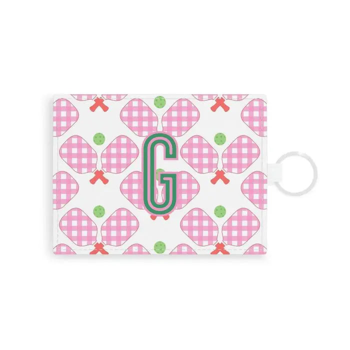Pickleball Single Initial Card Case CB Studio
