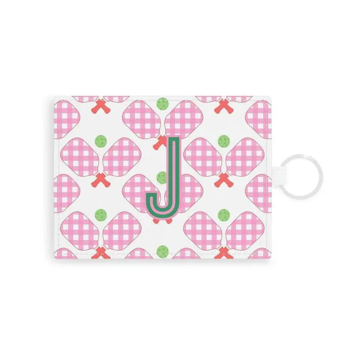 Pickleball Single Initial Card Case CB Studio