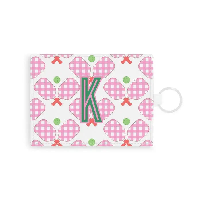 Pickleball Single Initial Card Case CB Studio