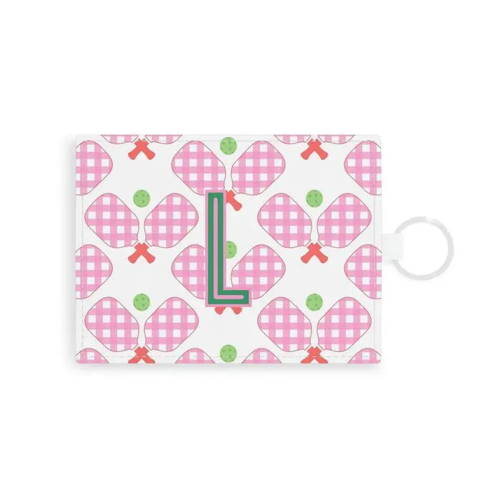 Pickleball Single Initial Card Case CB Studio