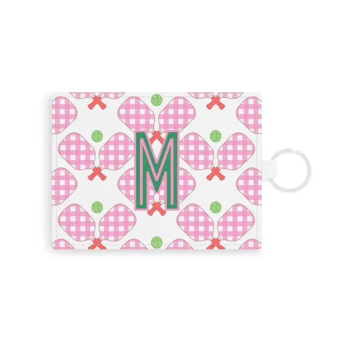 Pickleball Single Initial Card Case CB Studio