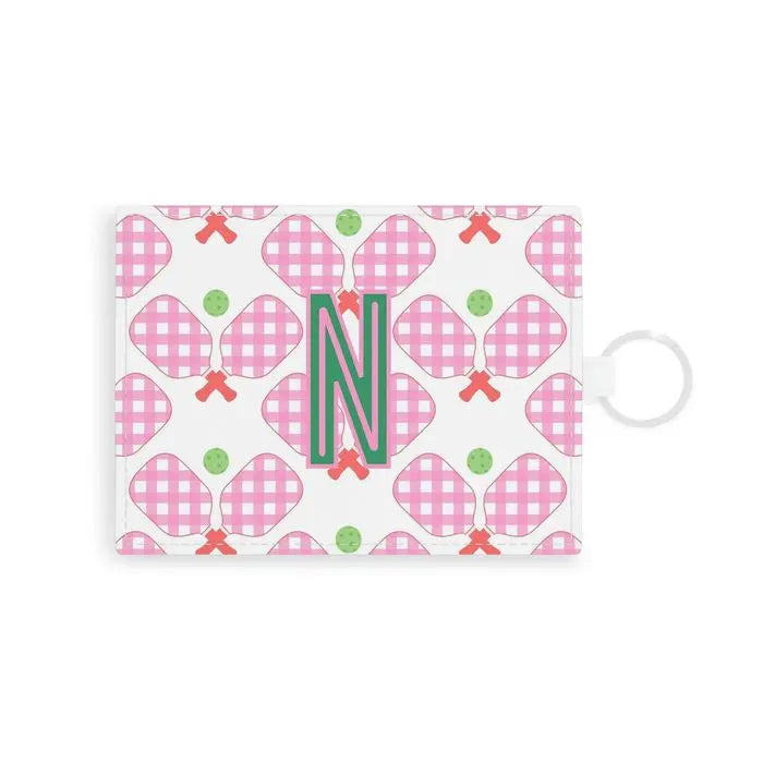 Pickleball Single Initial Card Case CB Studio