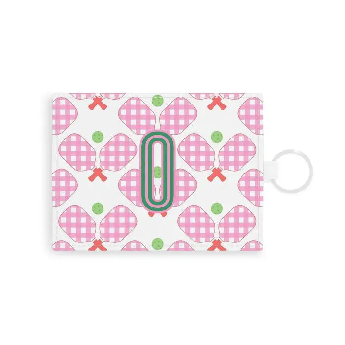 Pickleball Single Initial Card Case CB Studio