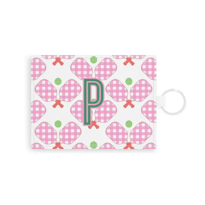 Pickleball Single Initial Card Case CB Studio