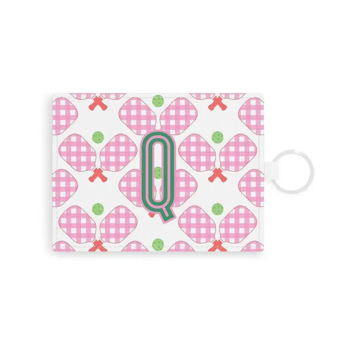Pickleball Single Initial Card Case CB Studio