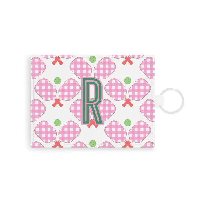 Pickleball Single Initial Card Case CB Studio