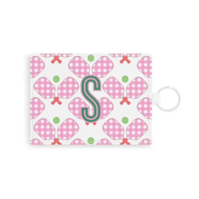 Pickleball Single Initial Card Case CB Studio