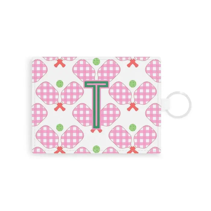 Pickleball Single Initial Card Case CB Studio
