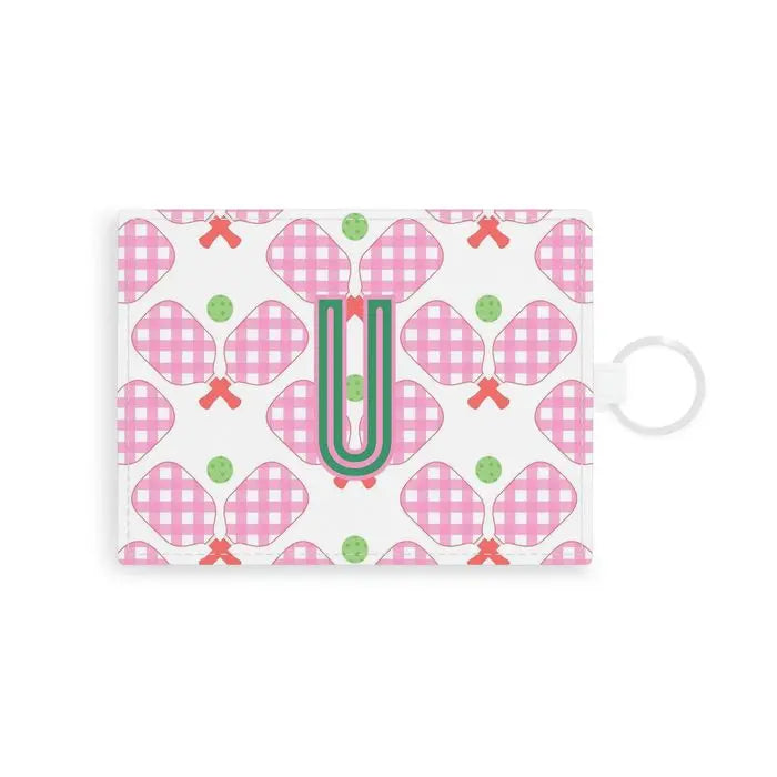 Pickleball Single Initial Card Case CB Studio