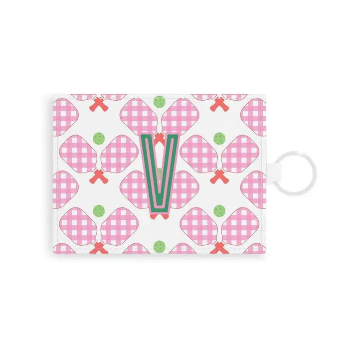 Pickleball Single Initial Card Case CB Studio