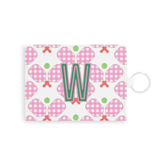 Pickleball Single Initial Card Case CB Studio