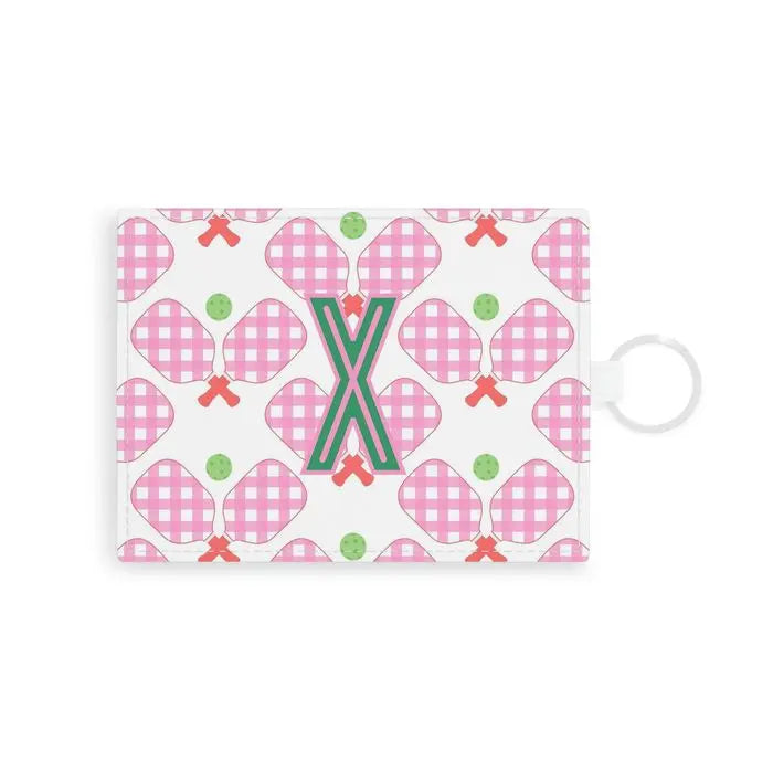 Pickleball Single Initial Card Case CB Studio