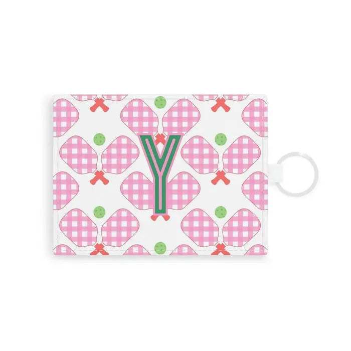 Pickleball Single Initial Card Case CB Studio