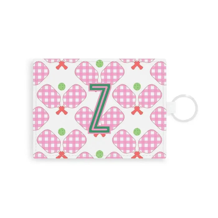 Pickleball Single Initial Card Case CB Studio