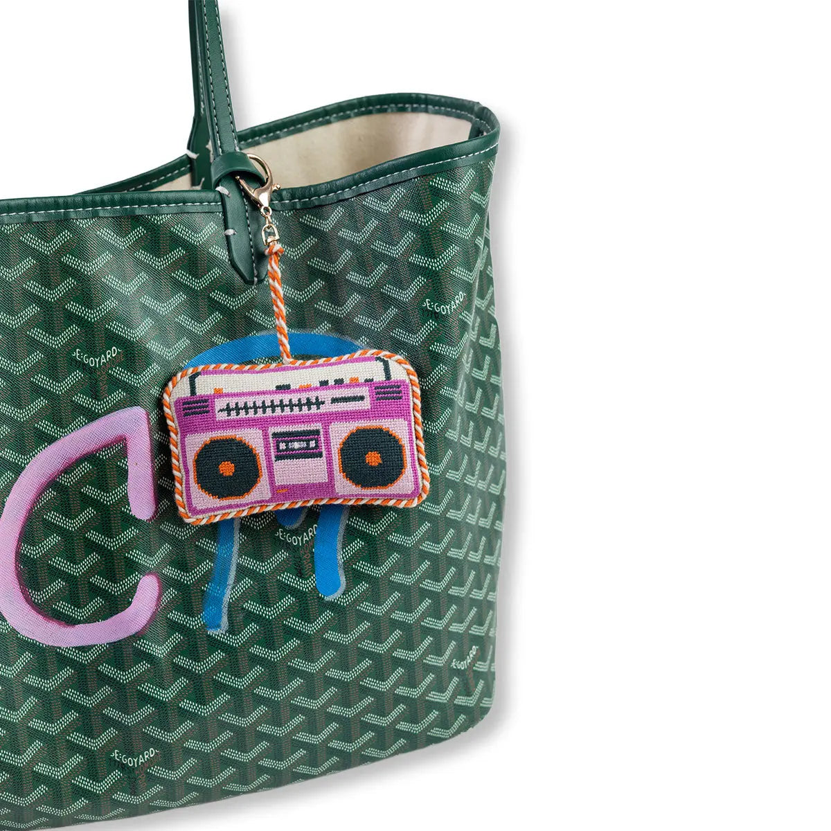 Pink Boombox- Bag Charm Furbish Studio
