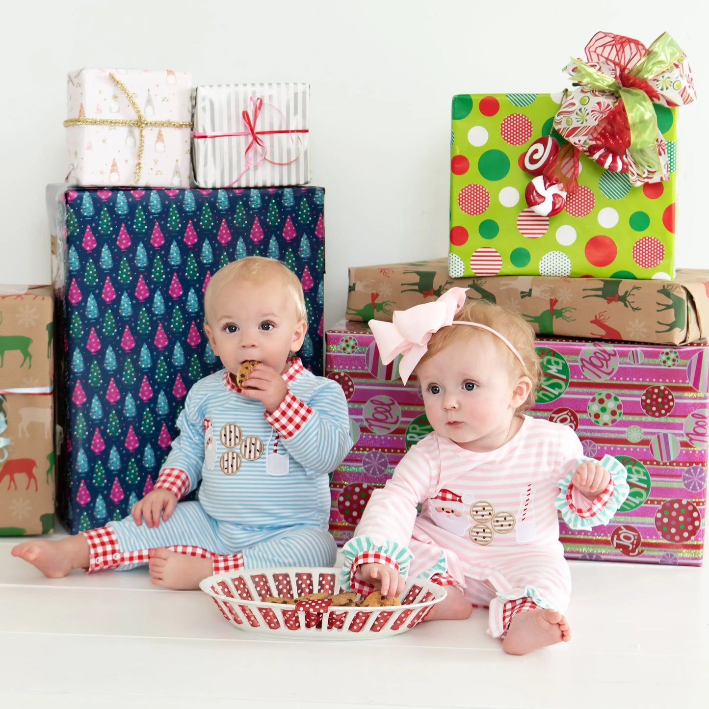 Pink Cookies For Santa Romper - Latchkey