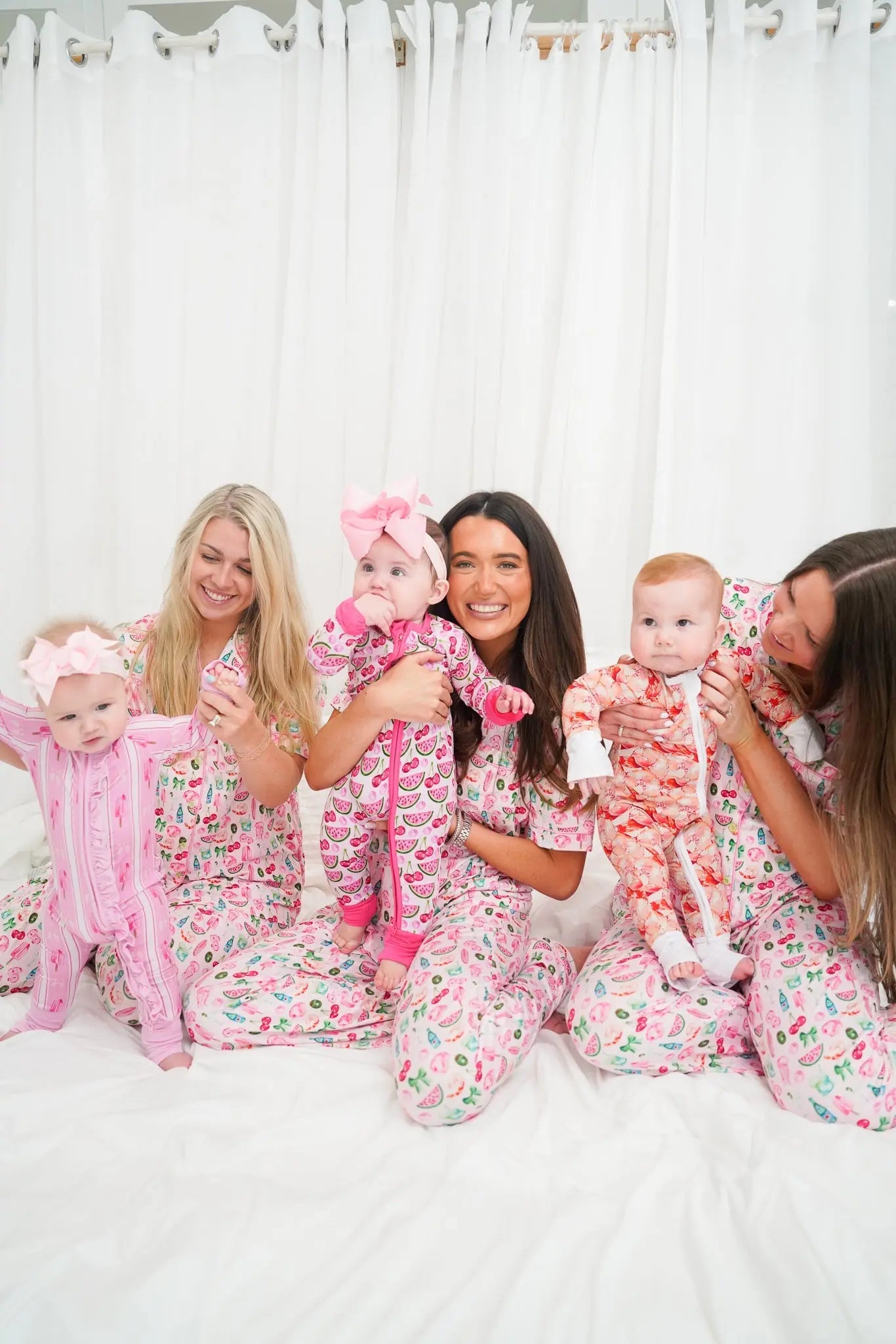 Pink Summer Spritz - Short Sleeve + Pant Pajama Set KenzKustomz