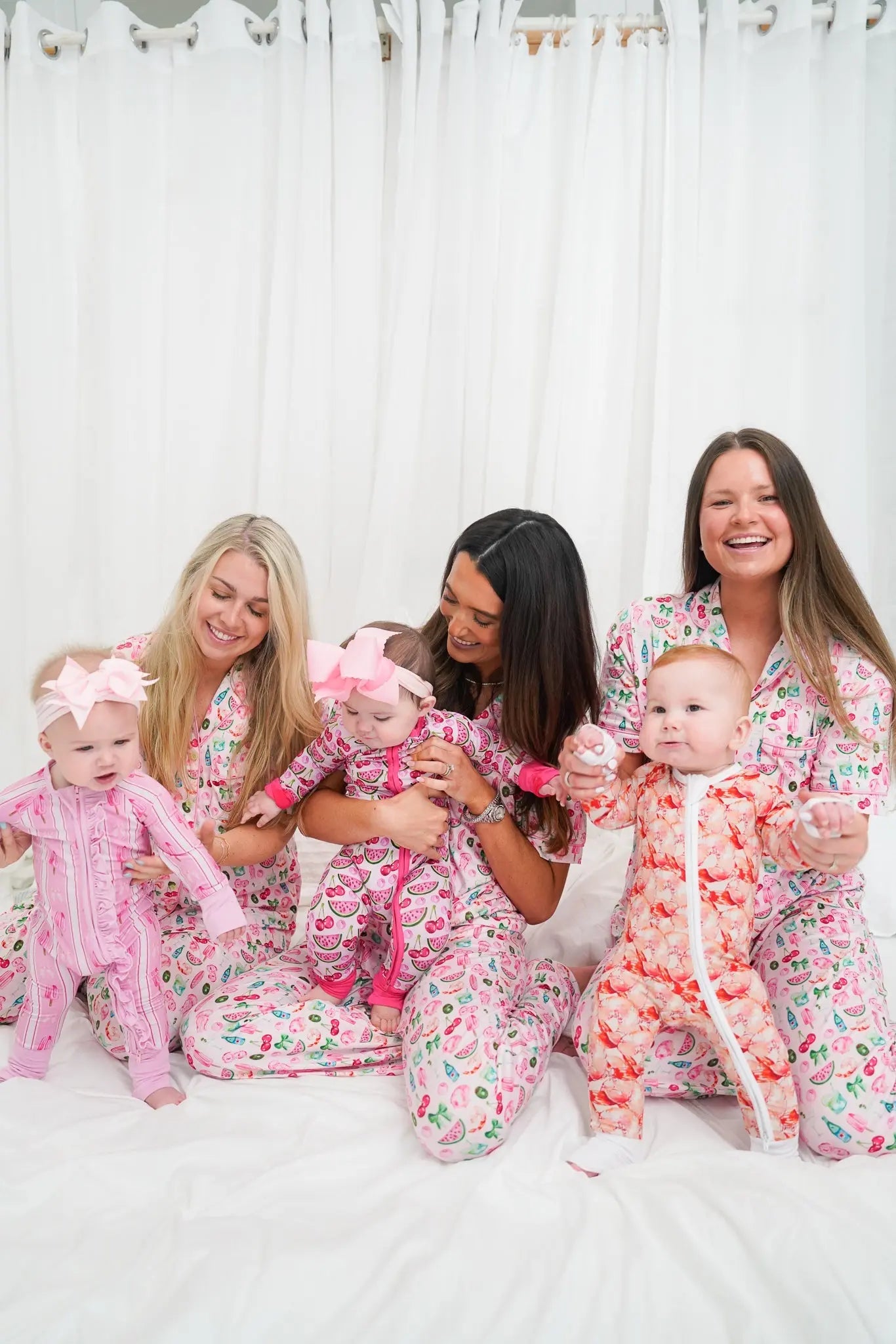 Pink Summer Spritz - Short Sleeve + Pant Pajama Set KenzKustomz