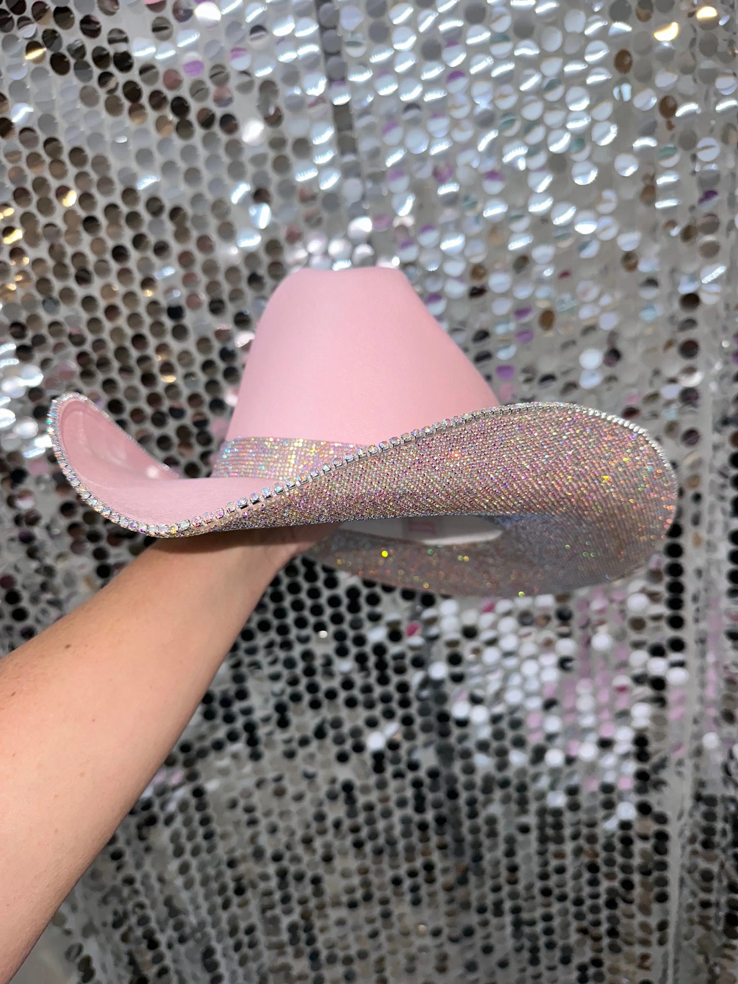 Pink & Ab hat Rhinestone Cowgirl