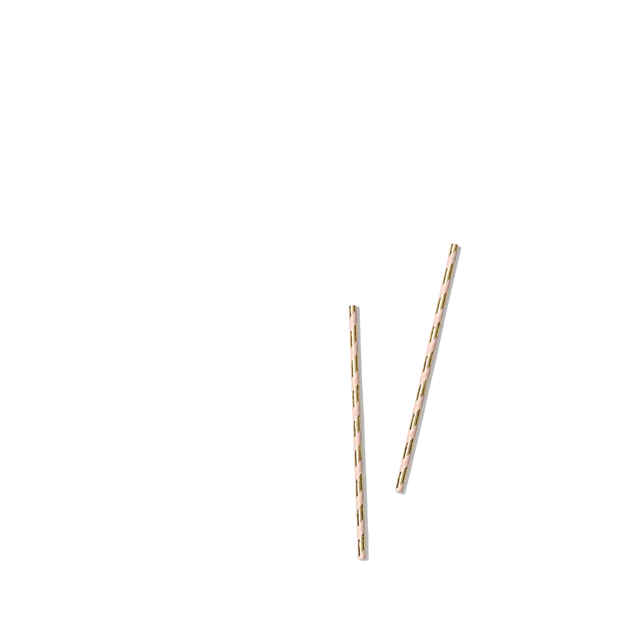 Pink and Gold Paper Straws (25 per pack) Coterie