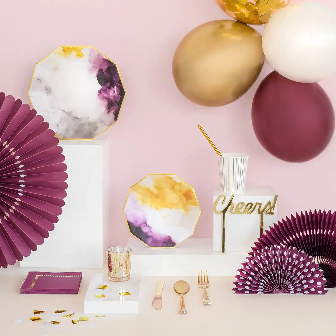Plum Party Fans Coterie