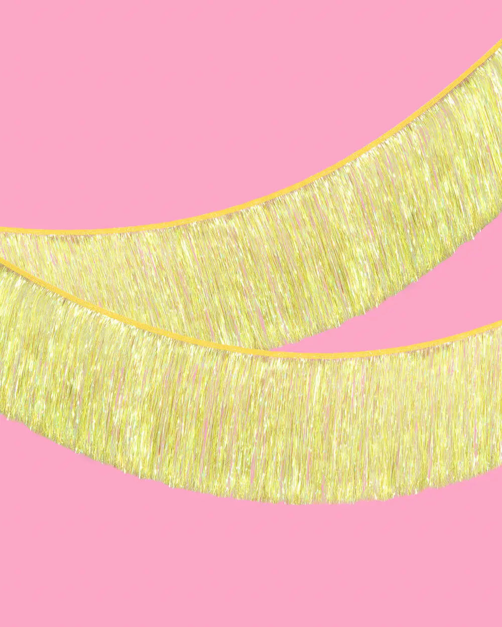 Posi Vibes Fringe - yellow foil banner xo, Fetti