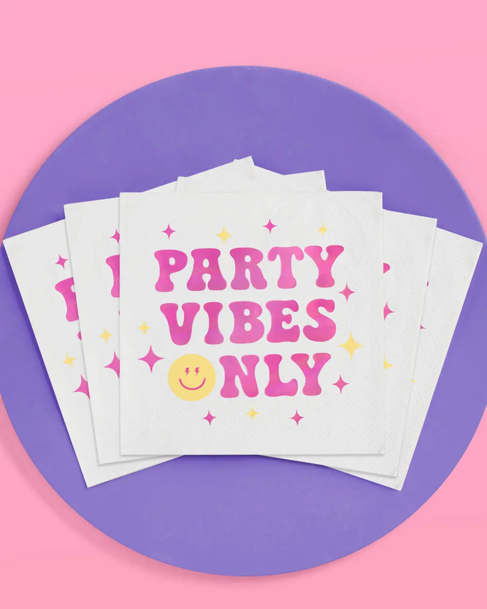 Preppy Party Napkins - 24 foil napkins xo, Fetti
