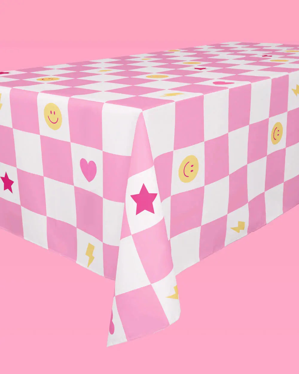 Preppy Party Tablecloth - washable table cover xo, Fetti