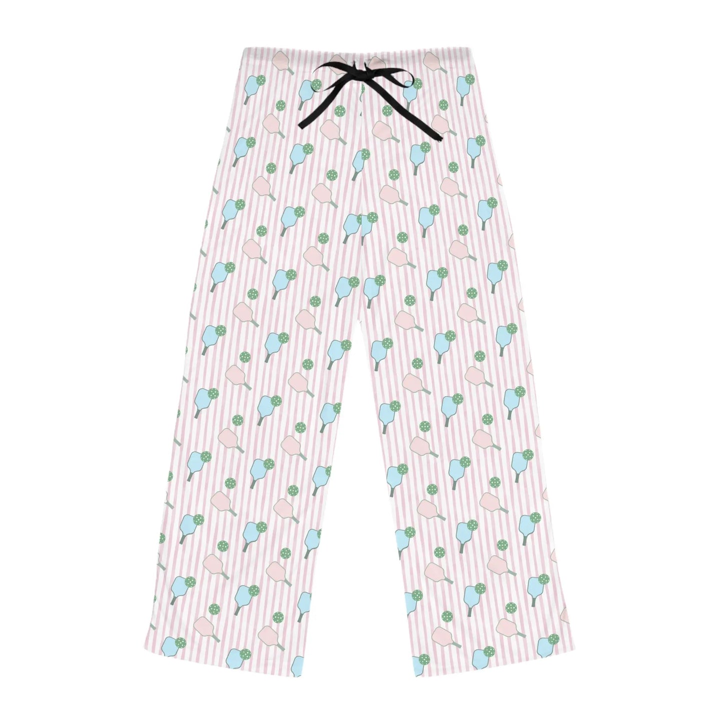 Preppy Pickleballer Women’s Pajama Pants - Comfy & Playful Sleepwear Printify
