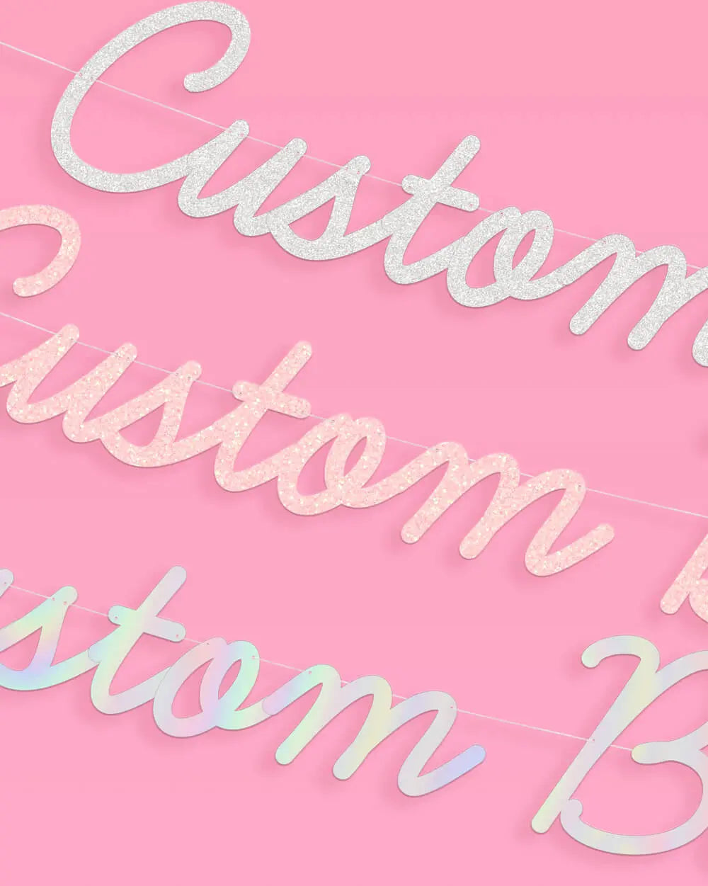 Pretty Custom Banner - customizable banner xo, Fetti