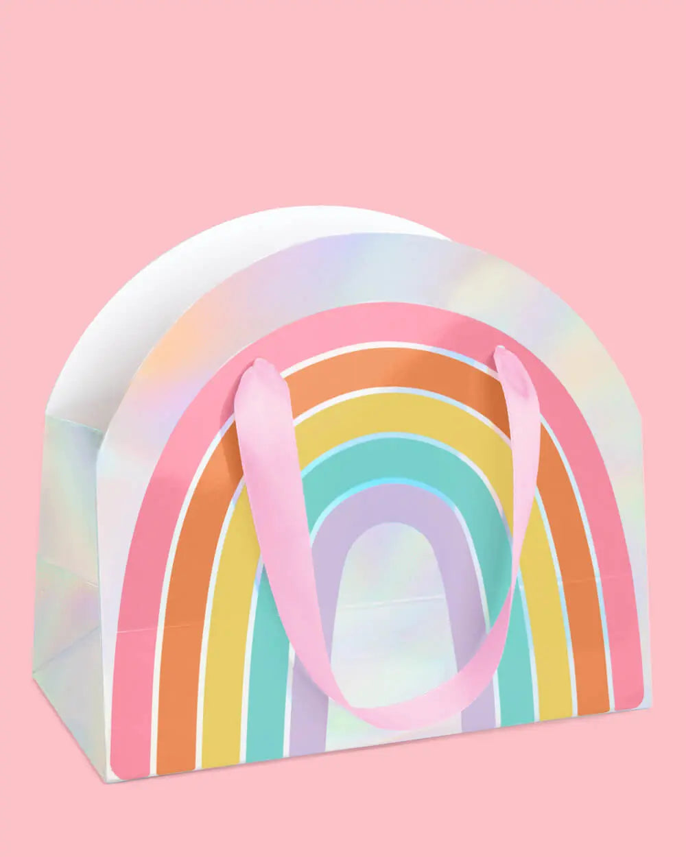 Rainbow Gift Bags - 10 iridescent + rainbow bags xo, Fetti