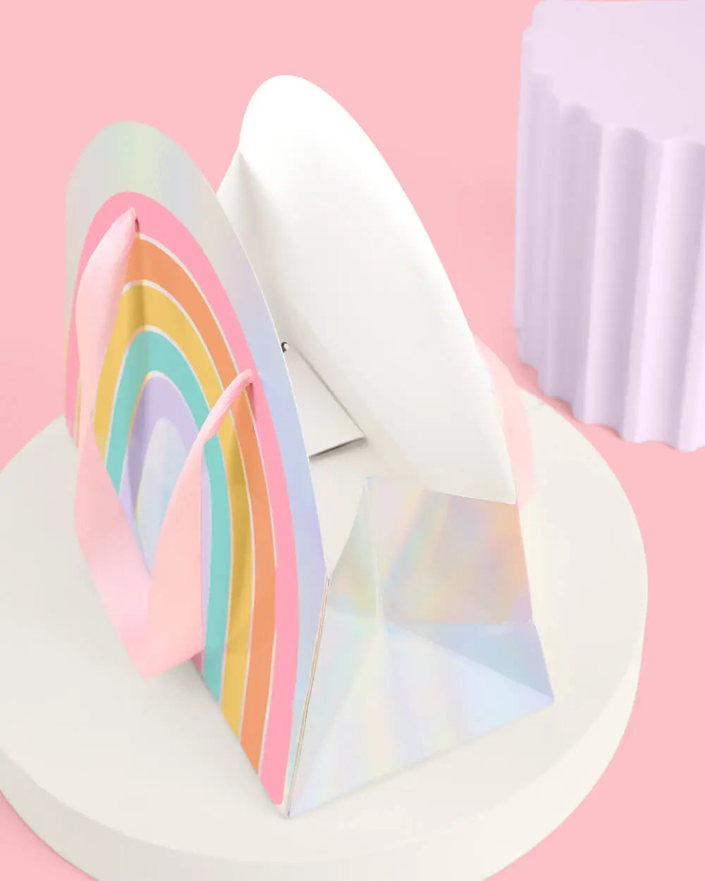 Rainbow Gift Bags - 10 iridescent + rainbow bags xo, Fetti