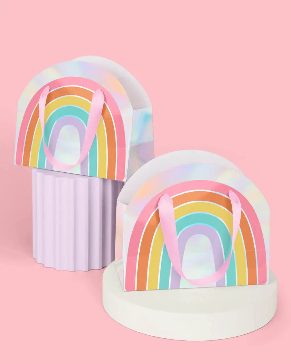 Rainbow Gift Bags - 10 iridescent + rainbow bags xo, Fetti