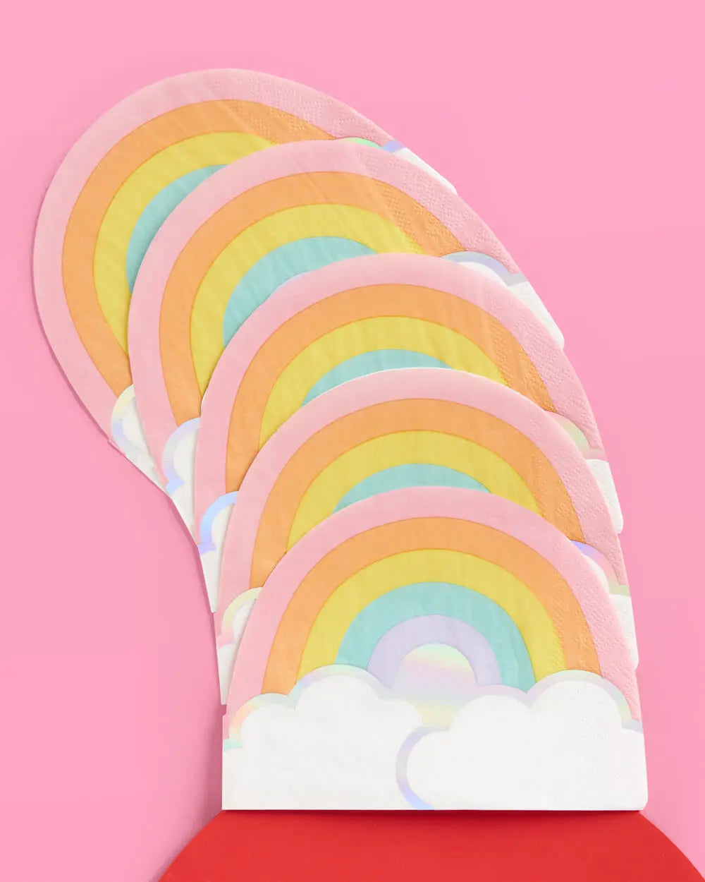 Rainbow Napkins - 25 foil napkins xo, Fetti
