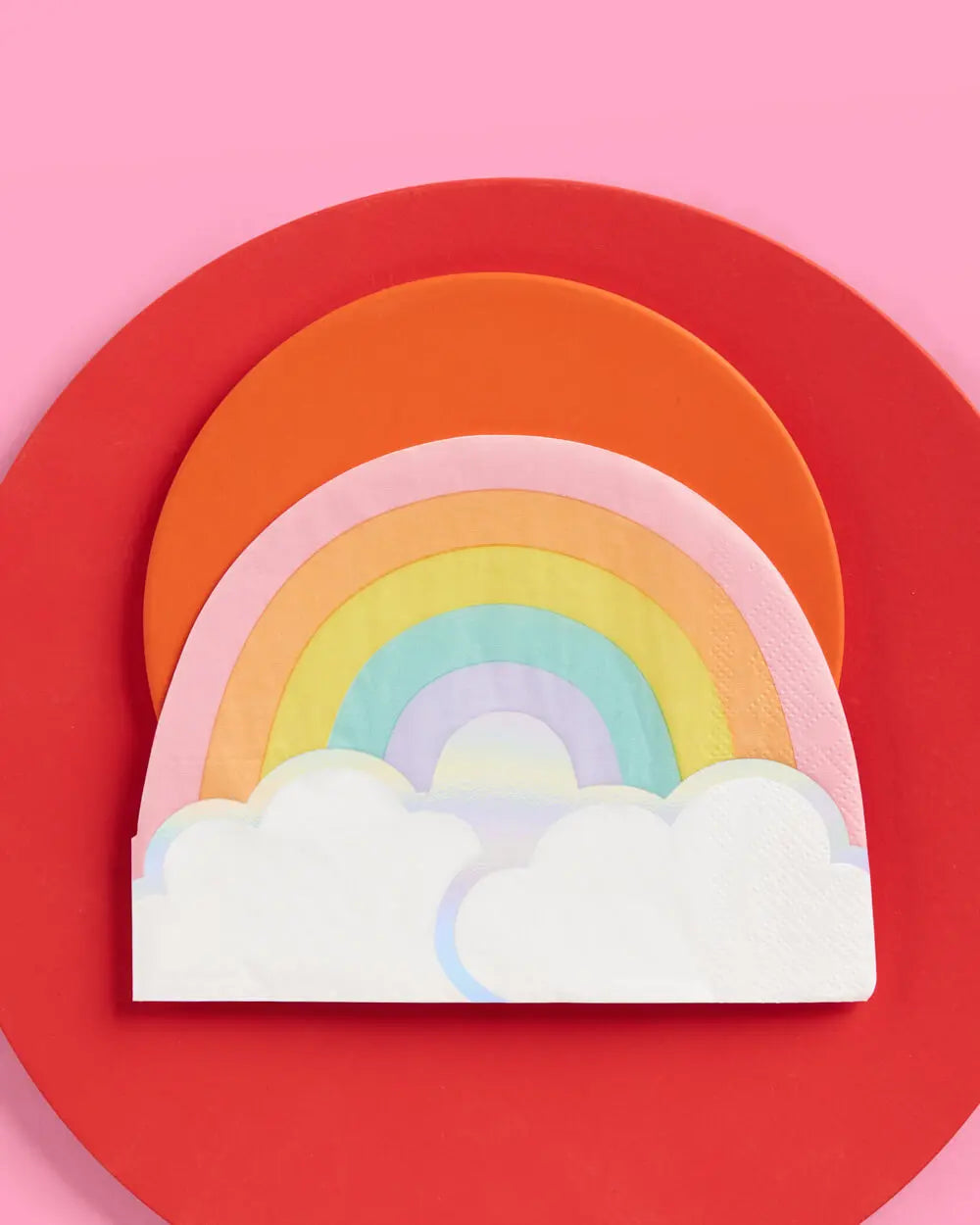 Rainbow Napkins - 25 foil napkins xo, Fetti