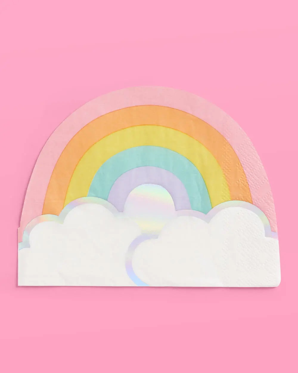 Rainbow Napkins - 25 foil napkins xo, Fetti