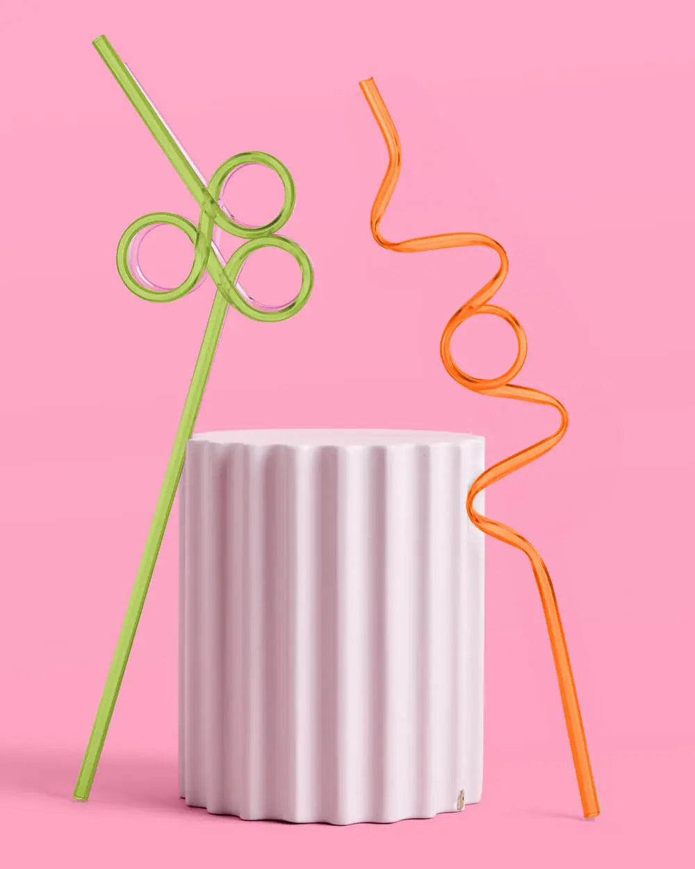 Rainbow Party Straws - 20 reusable straws xo, Fetti