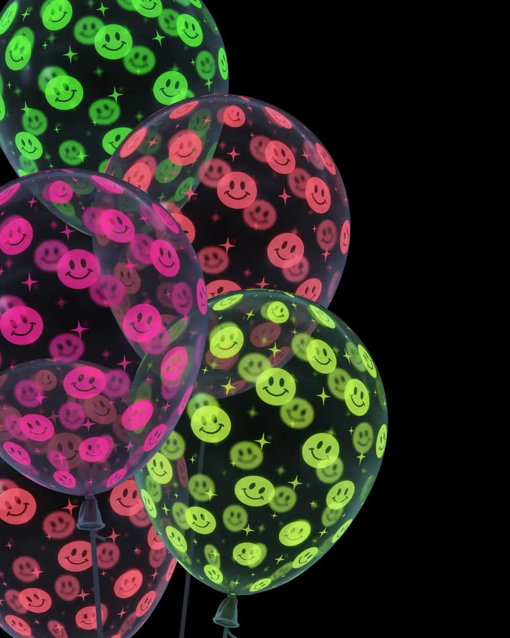 Rave Girl Glo Pack - 24 neon balloons xo, Fetti