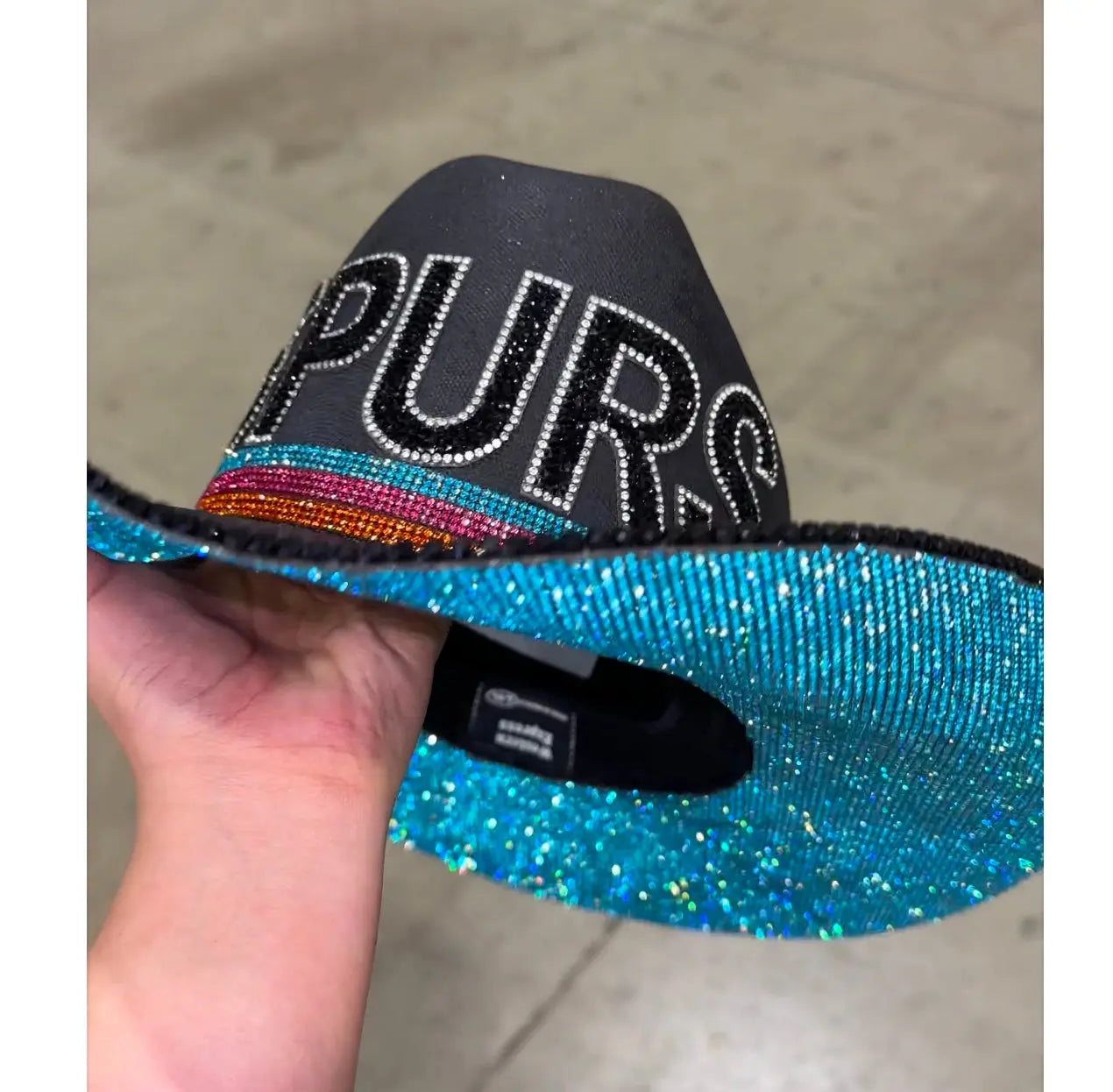 Retro Spurs Hat Rhinestone Cowgirl