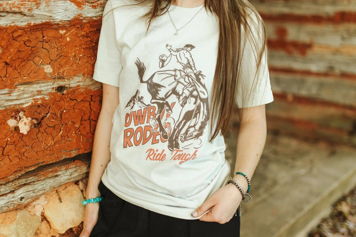 Ride Tough Cowboy Rodeo Graphic Tee Wild Junkie
