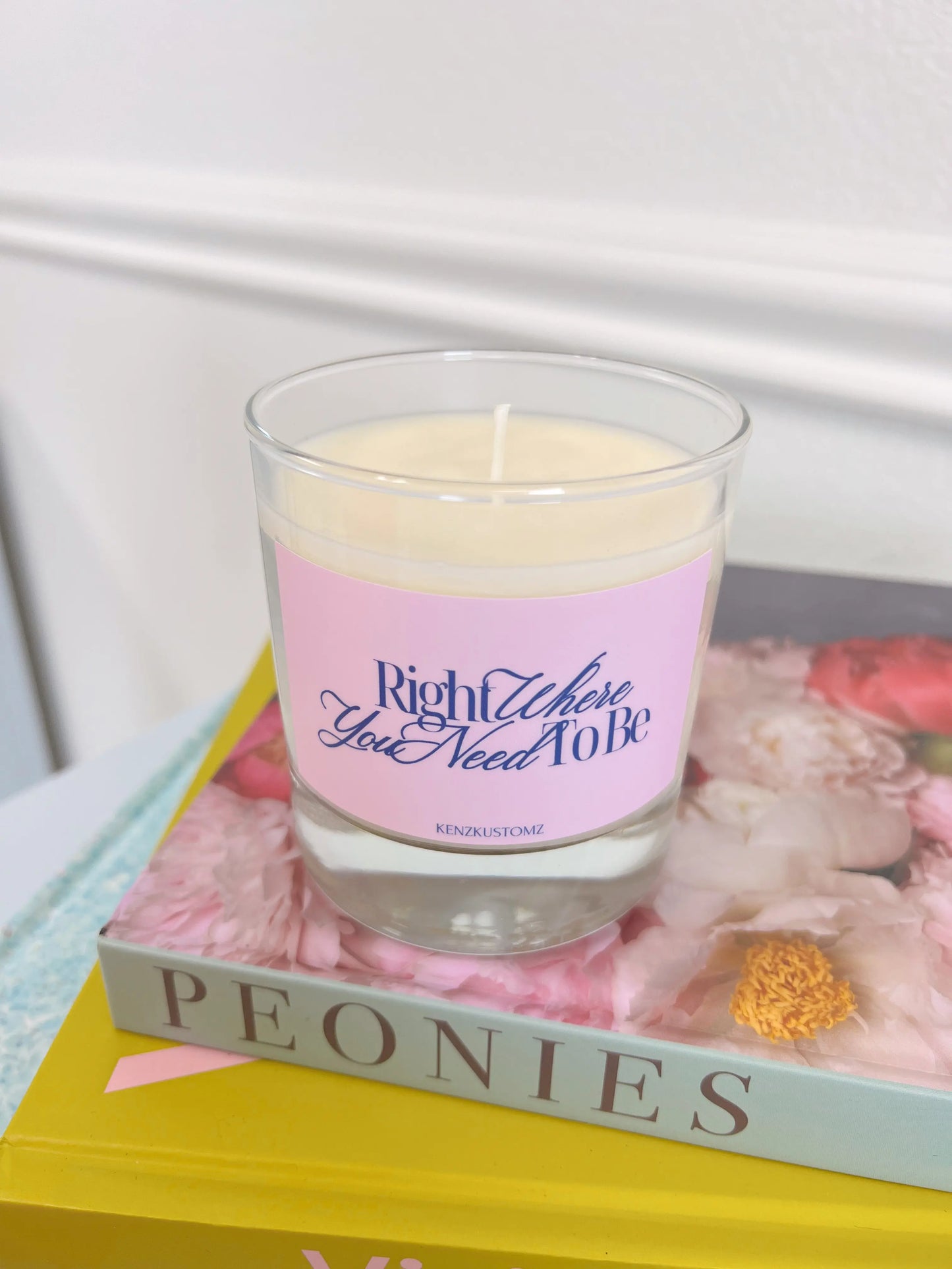 Right Where You Need to Be Candle KenzKustomz