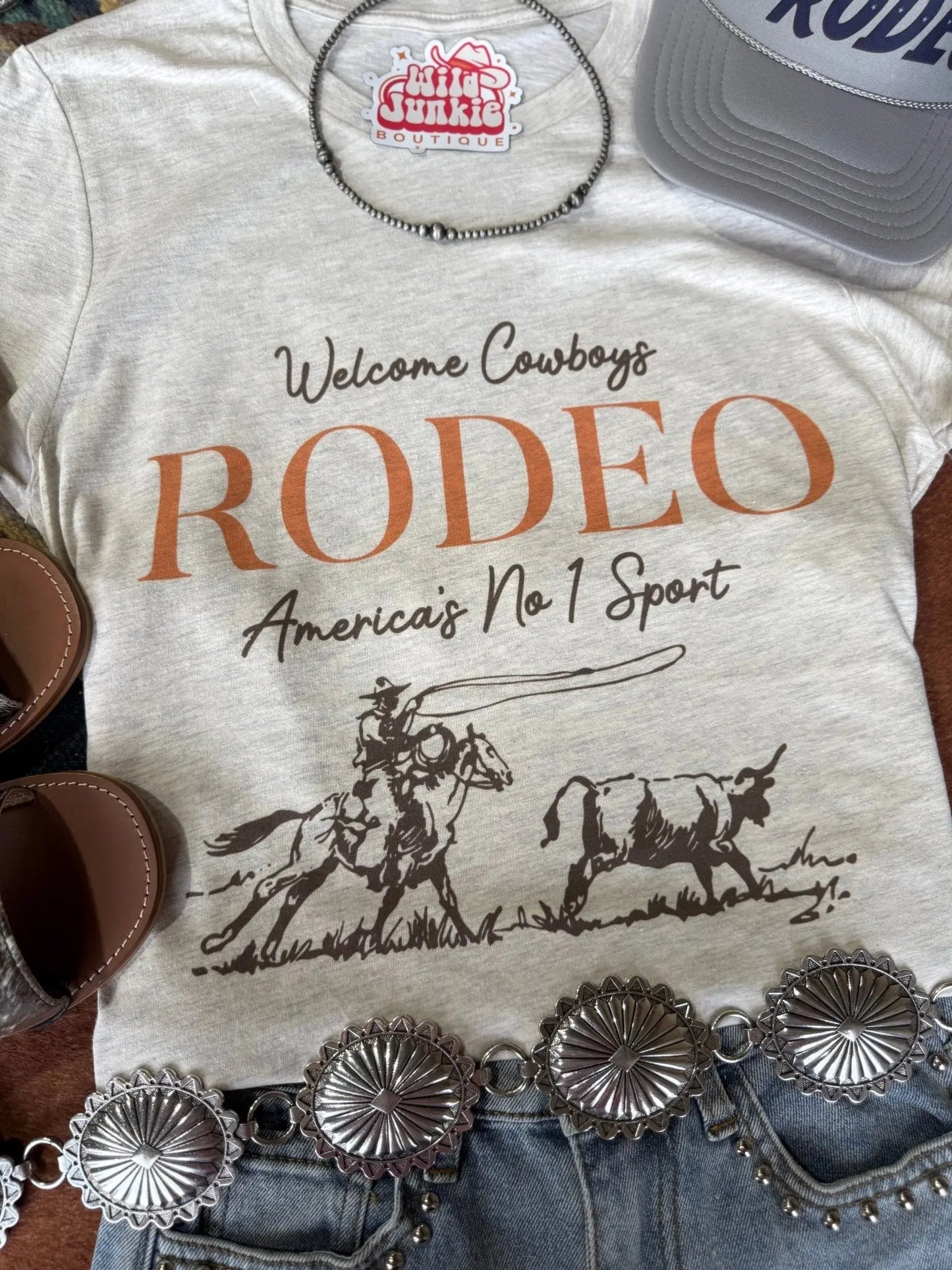 Rodeo: America's #1 Sport Graphic Tee Wild Junkie