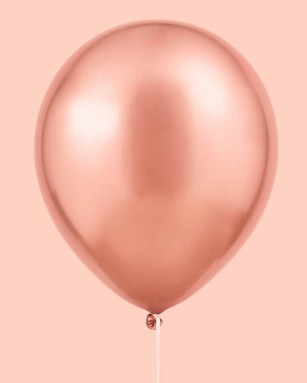 Rose Gold Chrome Pack - 25 metallic balloons xo, Fetti