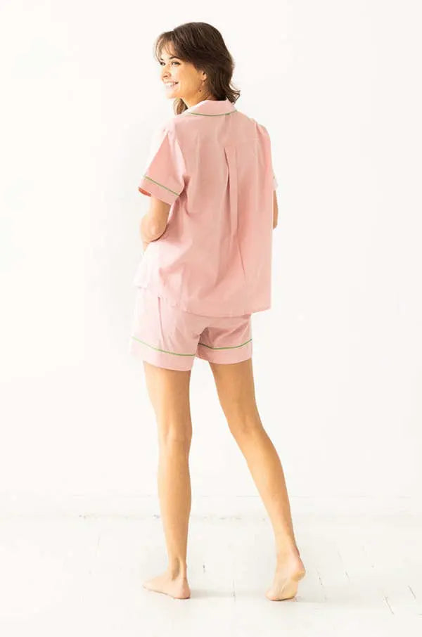 SALUA Classic Shorties Pajamas in Woven Cotton Salua Lingerie
