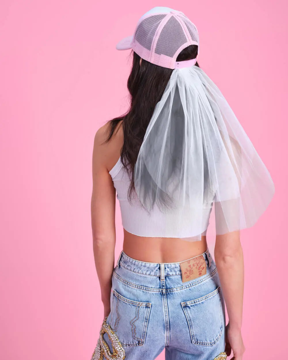 Same Hat Forever - rhinestone trucker hat xo, Fetti