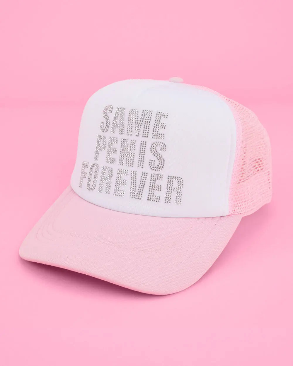 Same Hat Forever - rhinestone trucker hat xo, Fetti