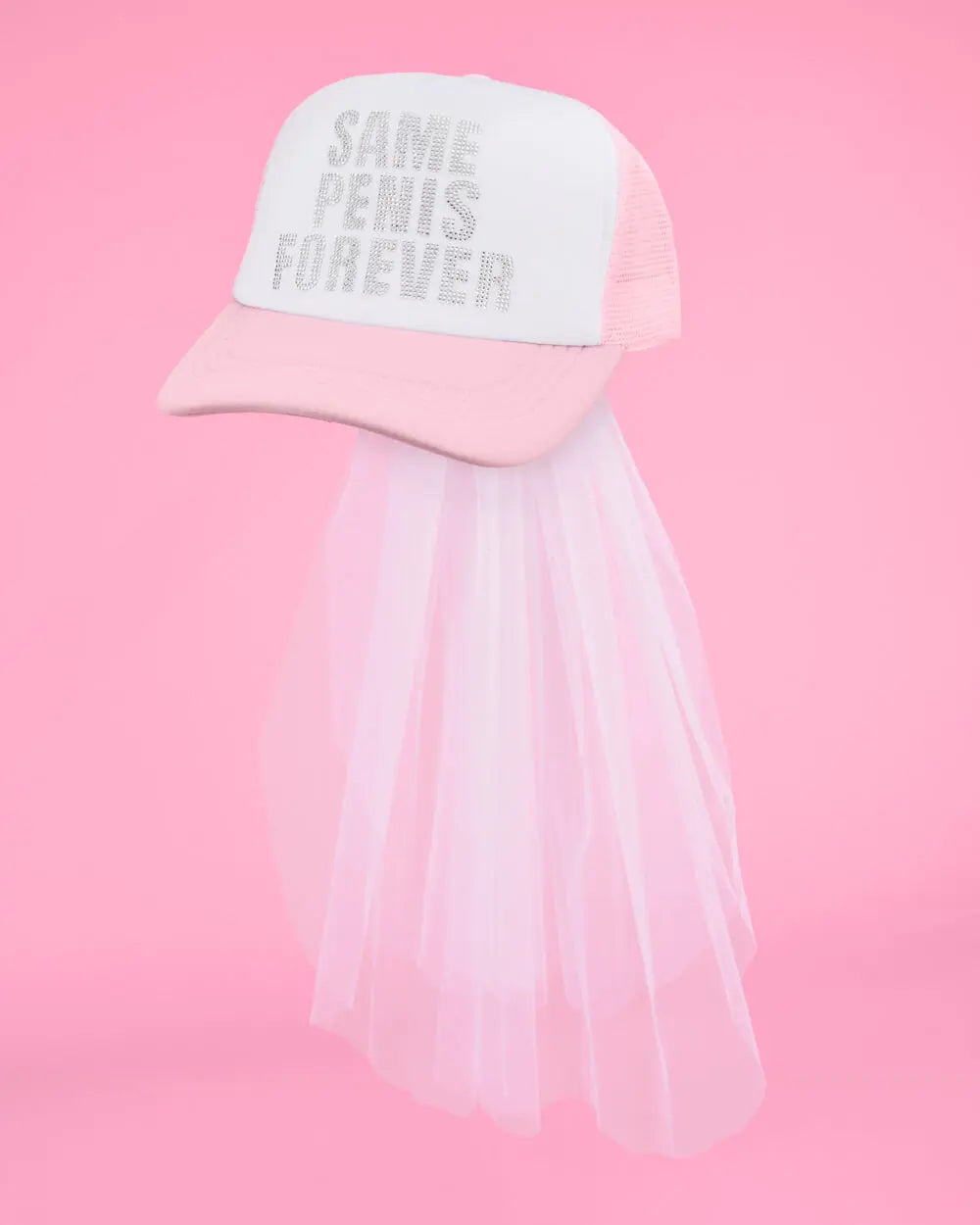 Same Hat Forever - rhinestone trucker hat xo, Fetti